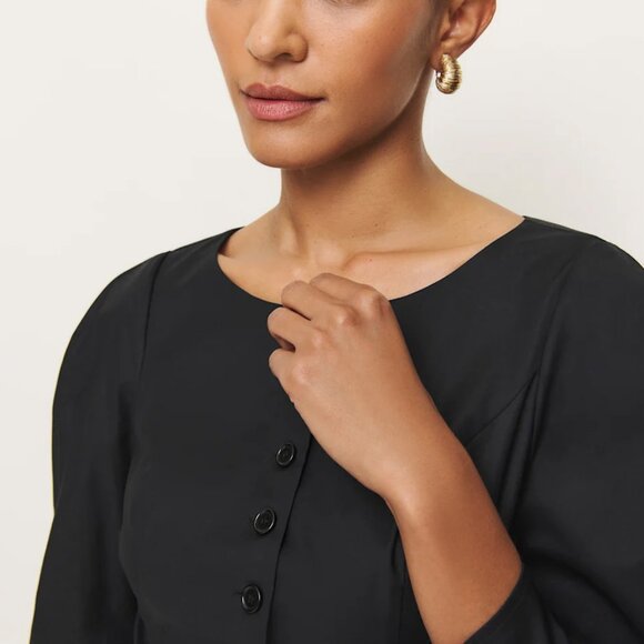 Reformation Sarai Top Black - Size 0 - Picture 2 of 2